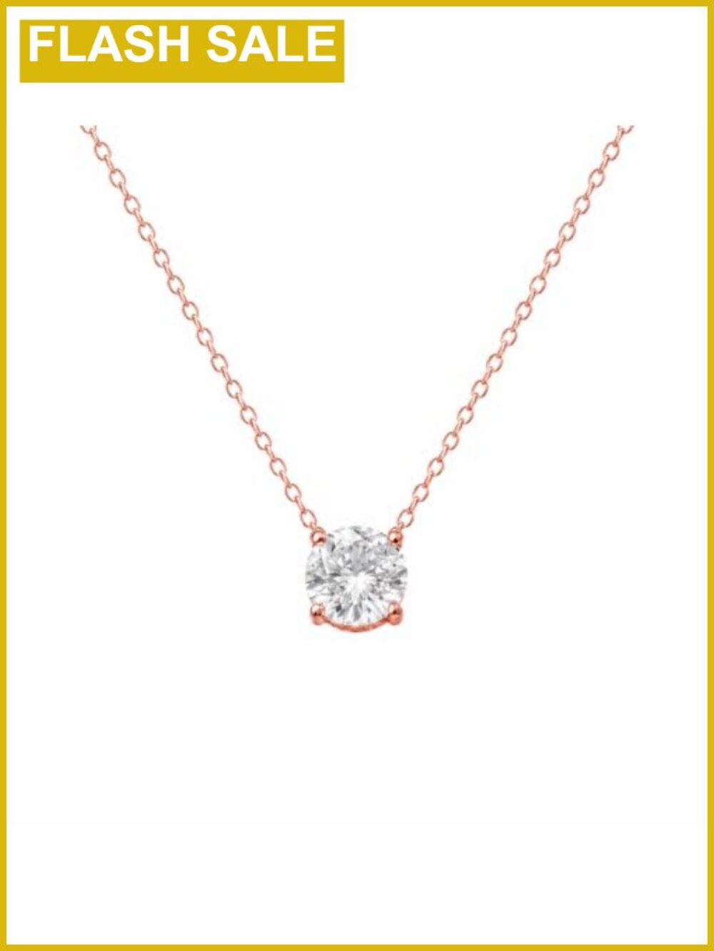 Cubic Zirconia Necklace Women Gold Plated Choker Dainty Pendant